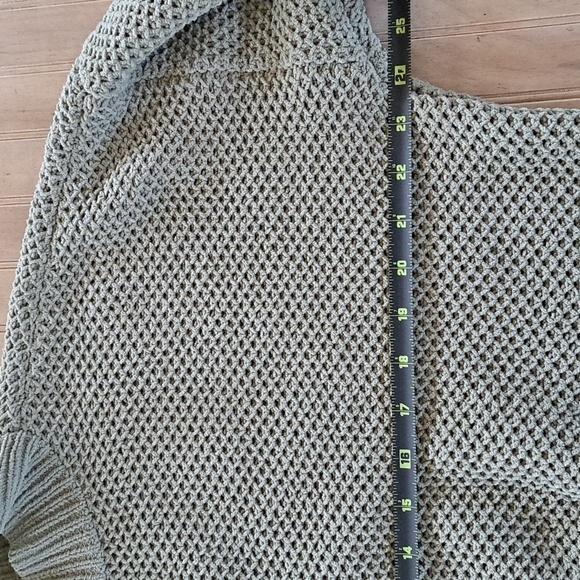 HOLLISTER Y2K Ribbed Knit Drop Shoulder Oversized Cropped Boxy Pullover Sweater - Picture 10 of 10